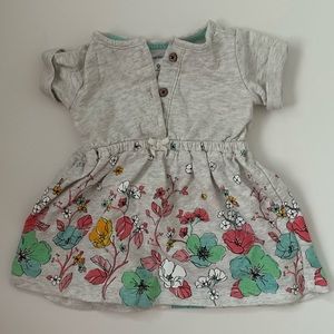 9 months Carter’s Baby Gray with flowers dress